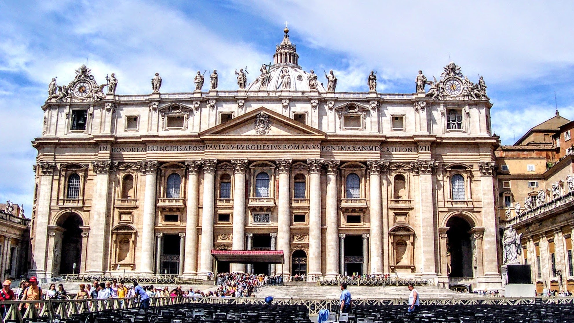 The exterior of the Vatican in Italy
