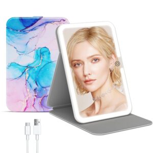 Portable Rechargeable Lighted Travel Mirror