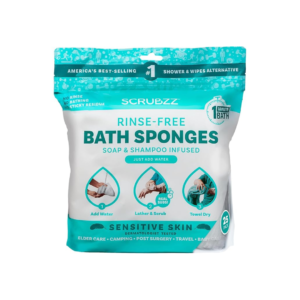 Disposable No-Rinse Bathing Wipes (Pack of 25)