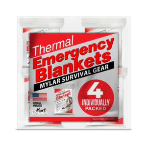 Thermal Emergency Blankets (4 pk.)