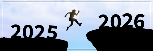 Person jumping from 2025 to 2026