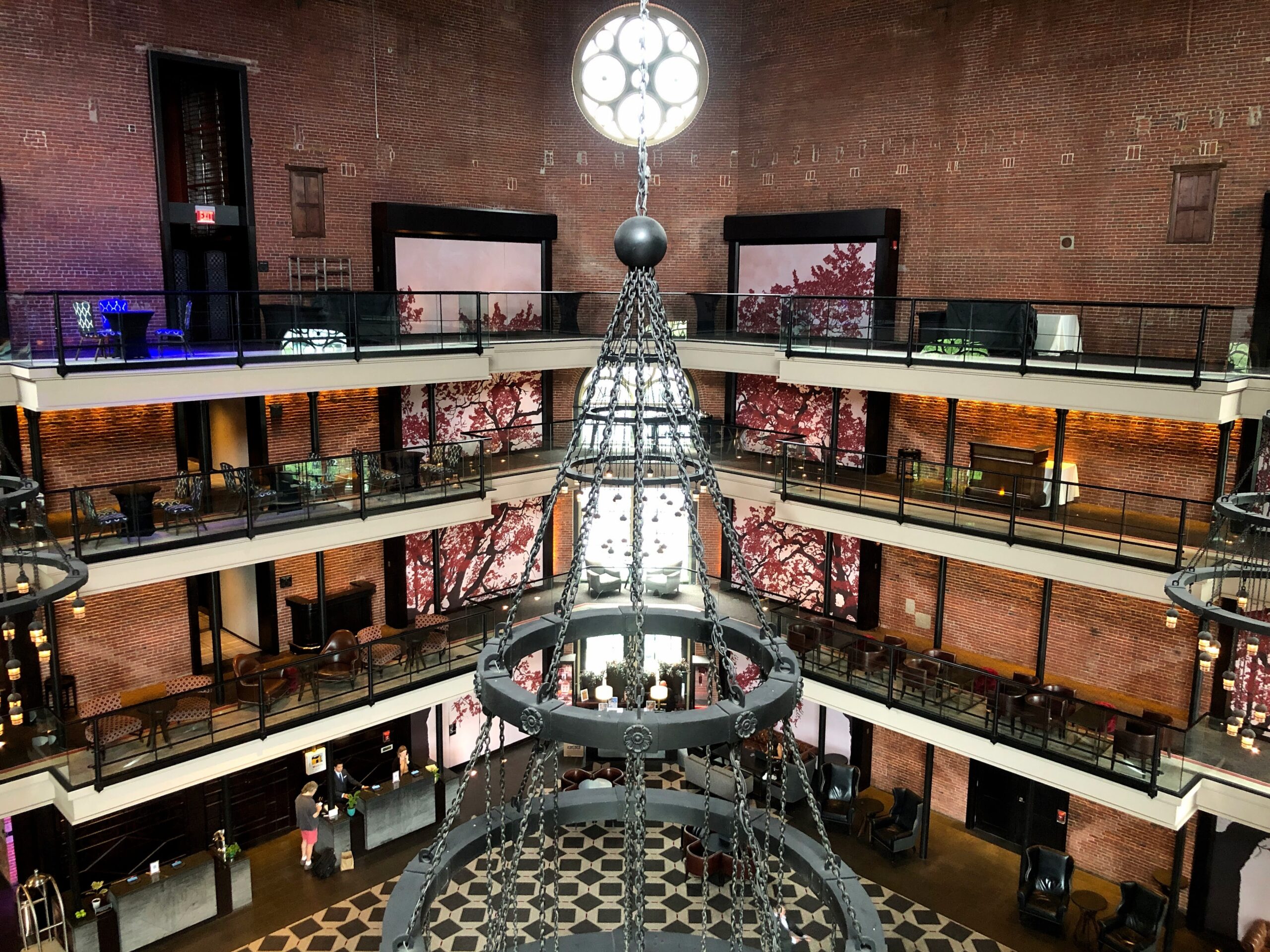 The interior of The Liberty Hotel in Boston