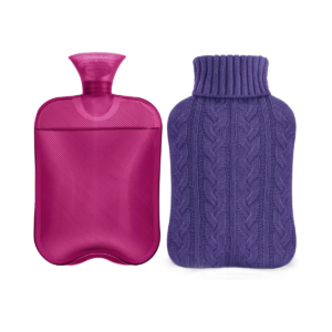 Hot Water Bottle with Knitted Cover